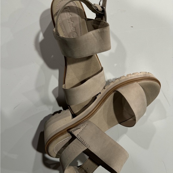 Timberland Sandals, Women’s 7.5, tan leather - Picture 2 of 4